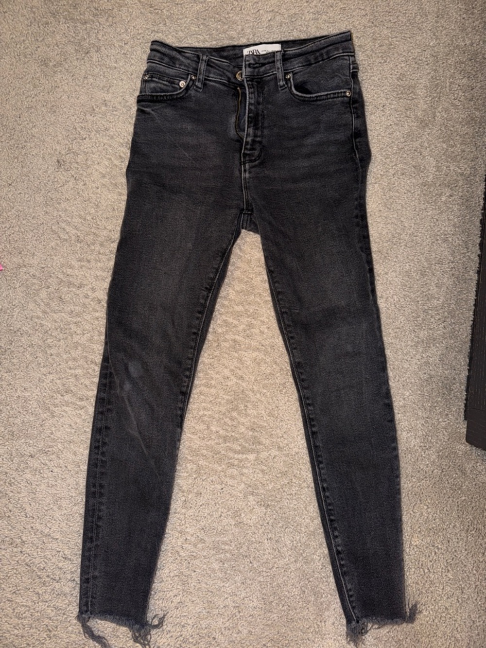 Zara Black High-Rise Skinny Jeans - Women
